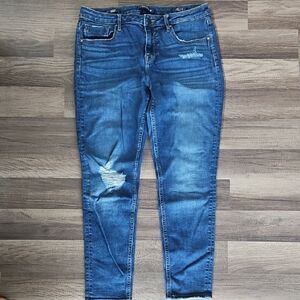 Vigoss Women's Blue Distressed Skinny Jeans